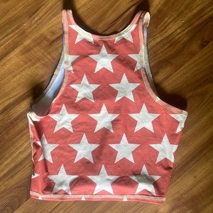 Teeki Red Star Pattern Leggings
